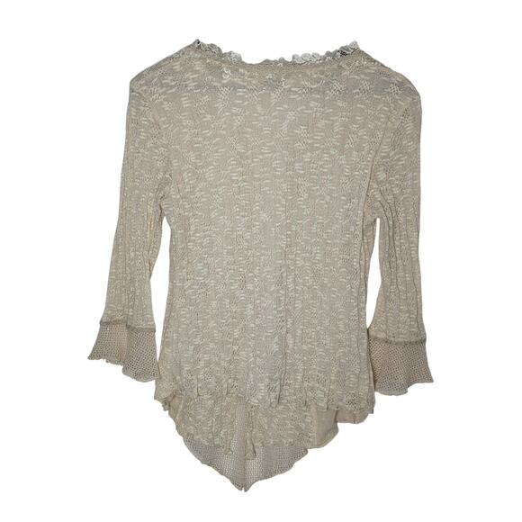 Pretty Angel Doily & Lace Knit Victorian Fairycore Top Size M - Picture 7 of 8